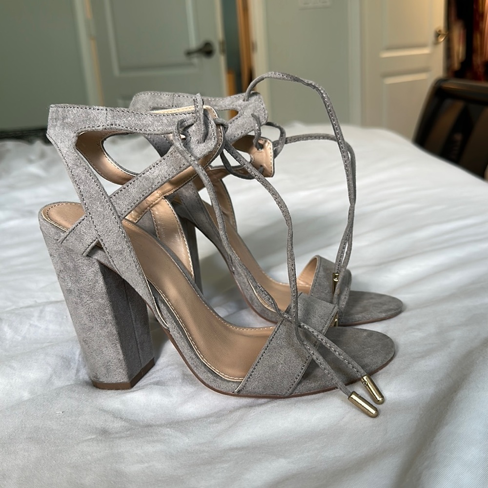 Gray sandals